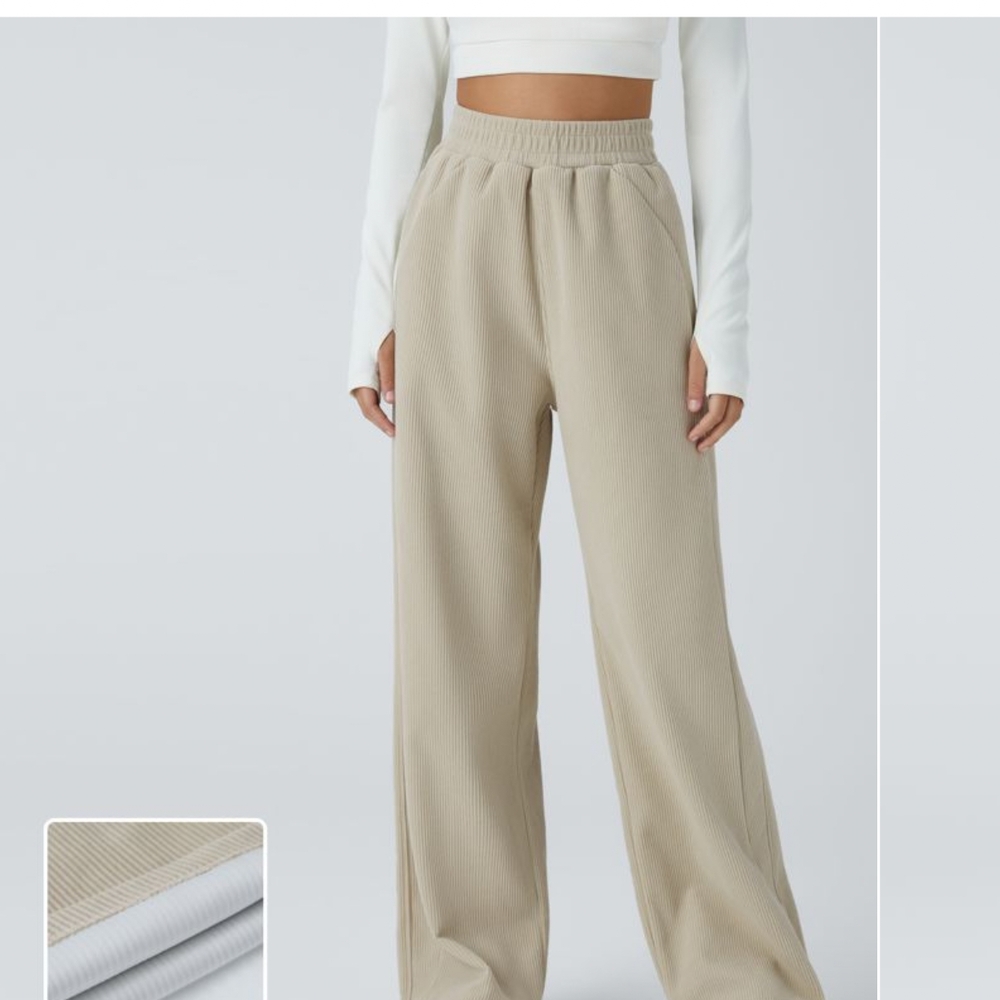 HALARA Women's Straight Leg Pants in Beige